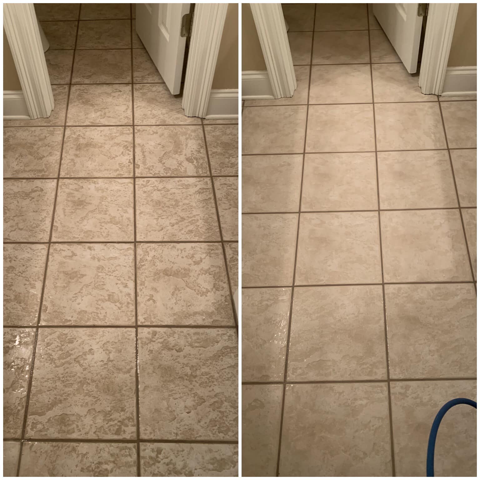 Bathroom Tile Before and After